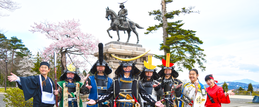 奥州 仙台 おもてなし集団 伊達武将隊 仙台城跡を拠点とし 伊達政宗公を中心に仙台の魅力と歴史を伝えるおもてなし集団 伊達武将隊 のウェブサイト